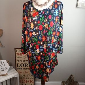 Lily by Firmiana Plus Size Floral Blouse